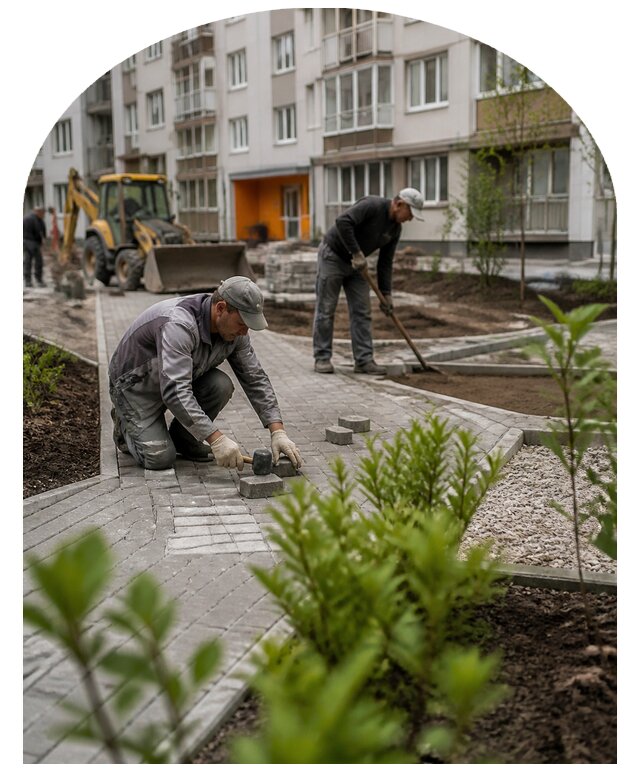 Благоустройство двора многоквартирного дома в Лыткарине
